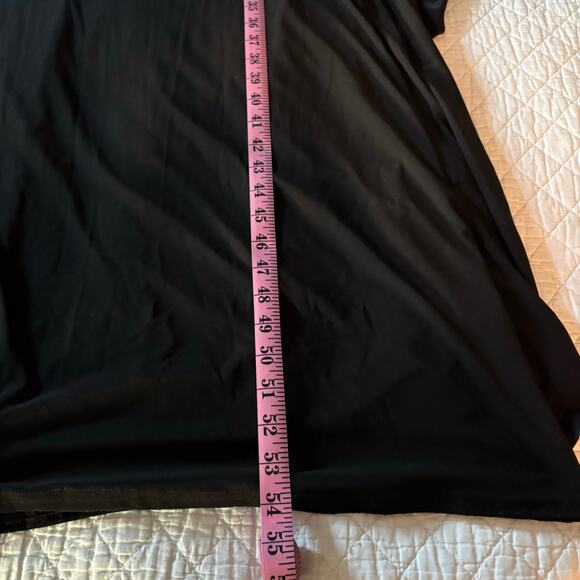 ONYX NITE Floor Length Evening Dress Blk Sz 12 Racy Sexy Party Date Night Dance - Picture 8 of 9